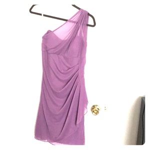 Purple Asymmetrical Dress